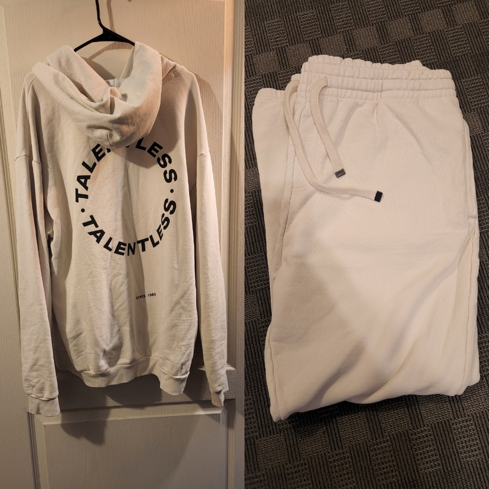 TALENLESS MENS HOODIE - CIRCLE AND SWEATPANTS XXL